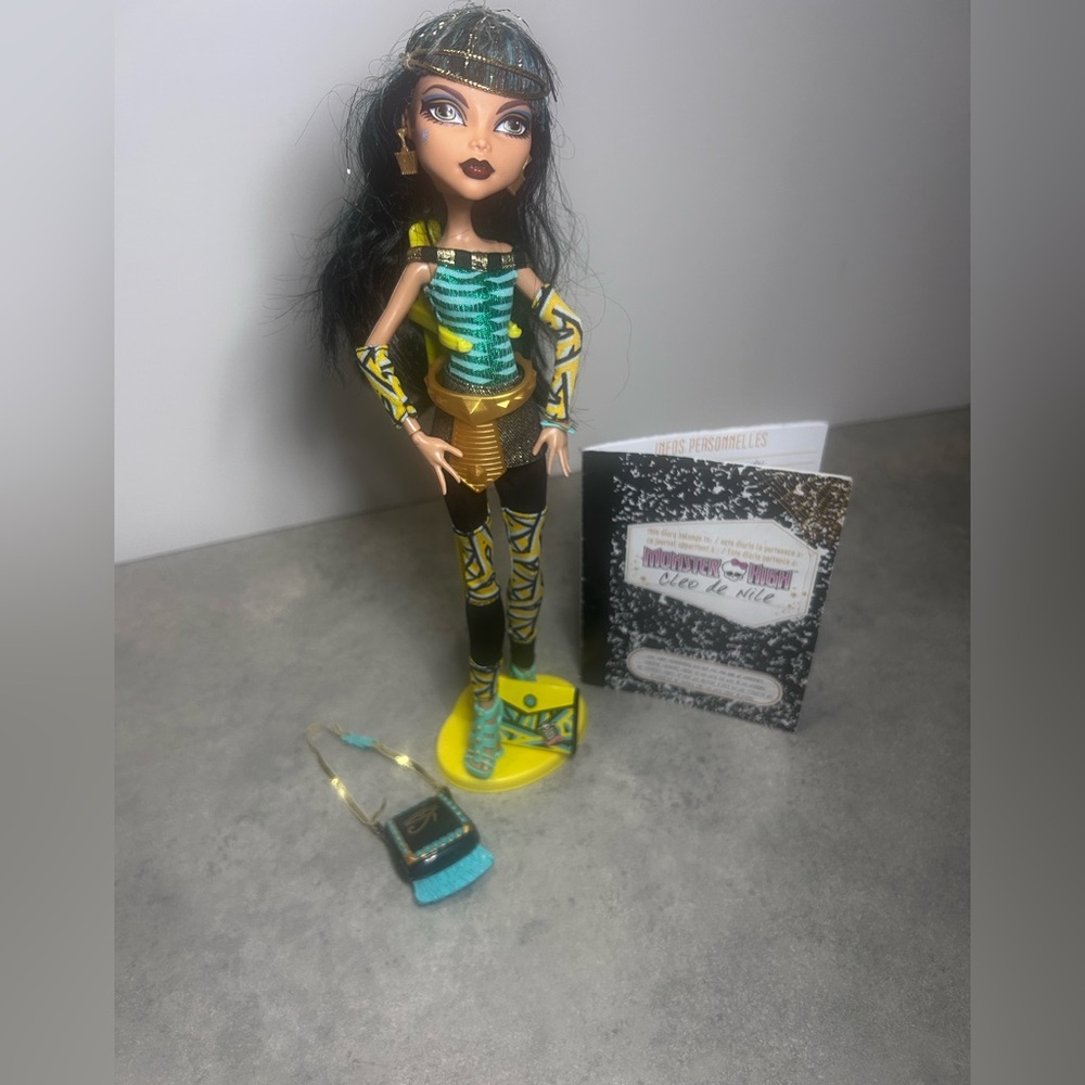 Poupée Mattel Monster High Wave 2 Cleo De Nile 2011 sortie scolaire super état